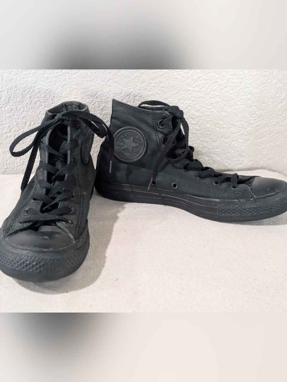 Converse Chuck Taylor All Star High Top Black Monochrome Sneakers M 6 W 8 Unisex